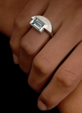 Aquamarin Ring Lagune