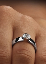 Solitaire Ring Dame