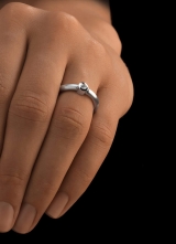 Solitaire Ring Diamantenstab