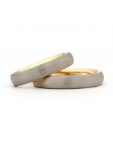 Trauringe Weissgold Gelbgold