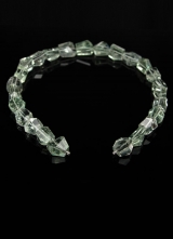 Wechselcollier Steinkette grüner Amethyst