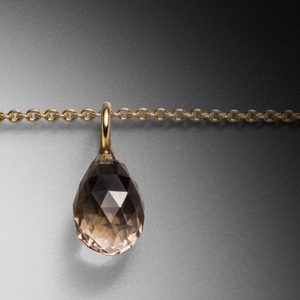 Edelstein Anhänger - Pampelschliff - Rauchquarz -  Steinbach Goldschmiede