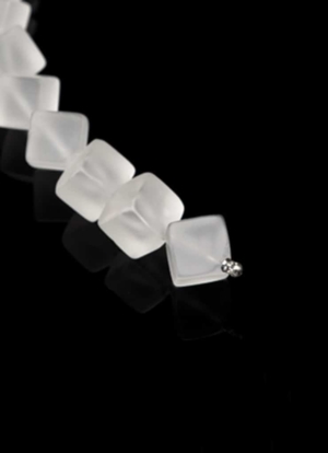 Wechselcollier Steinkette Bergkristallcube