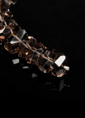 Wechselcollier Steinkette Rauchquarznugget