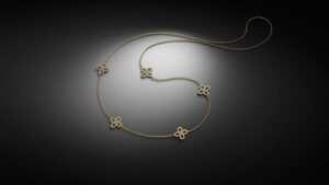 Diamant Clover Collier 2,00ct Gelbgold STEINBACH Goldschmiede