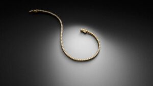 Diamant Rivière Tennisarmband aus 750 Gelbgold mit 1,40 ct Brillanten in gleichmäßiger Fassung - STEINBACH Goldschmiede