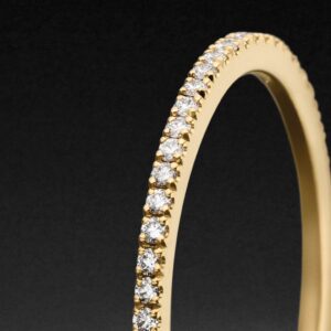 Diamanten Memoire Ring 0.25ct zarte Eleganz - Gelbgold - Beisteckring - STEINBACH Goldschmiede