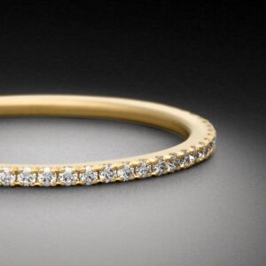 Diamanten Memoire Ring 0.25ct zarte Eleganz - Gelbgold - Beisteckring - STEINBACH Goldschmiede