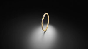 Diamanten Memoire Ring 0.25ct zarte Eleganz - Gelbgold - Beisteckring - STEINBACH Goldschmiede