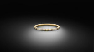 Diamanten Memoire Ring 0.25ct zarte Eleganz - Gelbgold - Beisteckring - STEINBACH Goldschmiede