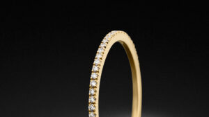 Diamanten Memoire Ring 0.25ct zarte Eleganz - Gelbgold - Beisteckring - STEINBACH Goldschmiede