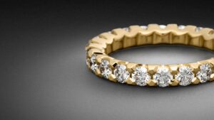 Embrace Diamanten Ring Setting 2.2ct - Memoire Ringe - Gelbgold Steinbach Goldschmiede