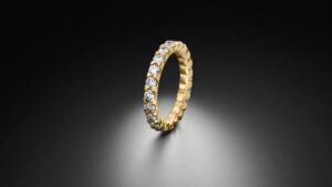 Embrace Diamanten Ring Setting 2.2ct - Memoire Ringe - Gelbgold Steinbach Goldschmiede