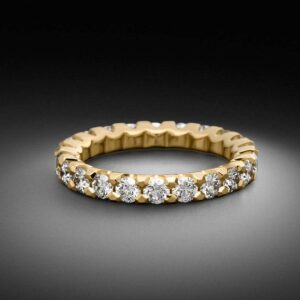Embrace Diamanten Ring Setting 2.2ct - Memoire Ringe - Gelbgold Steinbach Goldschmiede