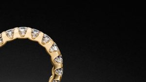 Embrace Diamanten Ring Setting 3.8ct - Memoire Ringe - Gelbgold Steinbach Goldschmiede