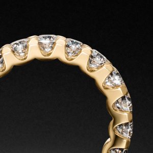 Embrace Diamanten Ring Setting 3.8ct - Memoire Ringe - Gelbgold Steinbach Goldschmiede