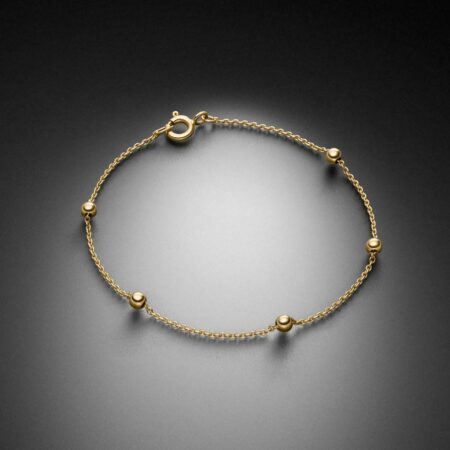 Kügelchen Armkette Kugelarmband Gelbgold - Steinbach Goldschmiede