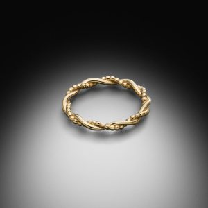 Kugelkordel Ring Gelbgold. Kugelring Kordelring Twist Kombi - Steinbach Goldschmiede