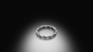 Kugel - Kordel - Ring  Weissgold. Kugelring Kordelring Twist Kombi - Steinbach Goldschmiede