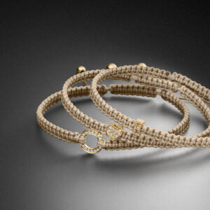 Makramee Armbänder Gelbgold Diamantring Diamantenherz Diamantenbuchstabe STEINBACH Goldschmiede