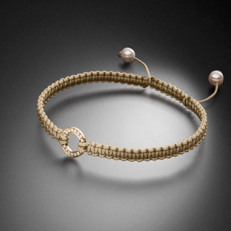 makramee armband gelbgold diamantring sand steinbach goldschmiede