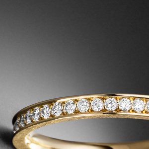 Memoire Beisteckring Ring Gelbgold Diamanten Gelbgold - Steinbach Goldschmiede