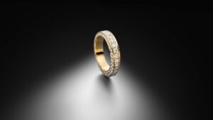 Memoire Ring Multi Alliance Exire Gelbgold Diamanten - Steinbach Goldschmiede