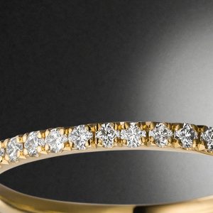 Memoire Ring zart elegant Diamanten Gelbgold 0.60ct - Steinbach Goldschmiede