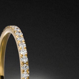 Memoire Ring zart elegant Diamanten Gelbgold 0.60ct - Steinbach Goldschmiede