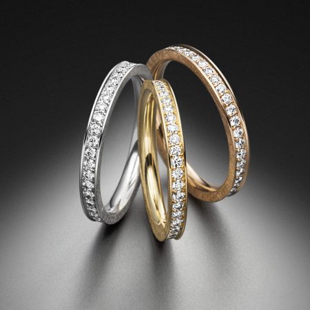 Memoire Ringe Weissgold Gelbgold Roségold Diamanten Steinbach Goldschmiede