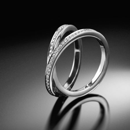 Memoire Ring - Infinity Ring Weissgold Diamanten - Steinbach Goldschmiede
