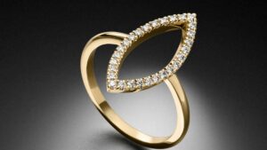 Marquise Ring - Navette Ring - Rings-Diamanten Gelbgold STEINBACH Goldschmiede