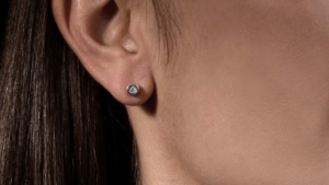 Ohrschmuck Ohrstecker Diamantringchen Weissgold Diamanten Steinbach Goldschmiede