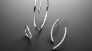 Spannreif Memoirering Ohstecker Welle Weissgold Diamanten Steinbach Goldschmiede