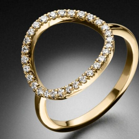 Ring Diamantenkreis Gelbgold Diamanten - STEINBACH Goldschmiede