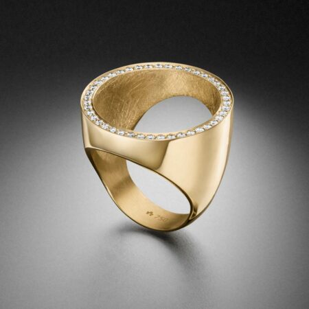 Ring Diamond-Circle Gelbgold Diamanten Diamantenkreis -Steinbach Goldschmiede