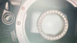 Ring Diamantenseite Gelbgold Diamanten - mood Photographie