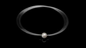 Wechselcollier Die Perle Drahtcollier Edelstahl Steinbach Goldschmiede